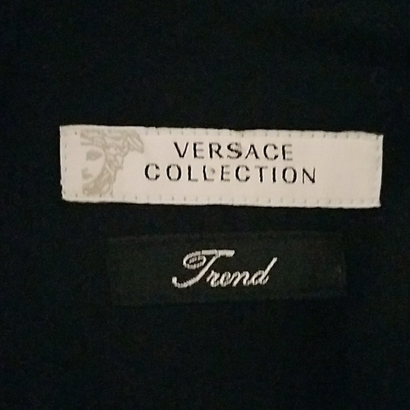 NWOT Versace black dress shirt - Picture 3 of 4